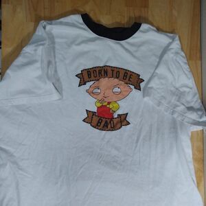 Family Guy Stewie Born To Be Bad Ringer T-Shirt